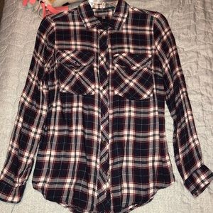Blue and red flannel
